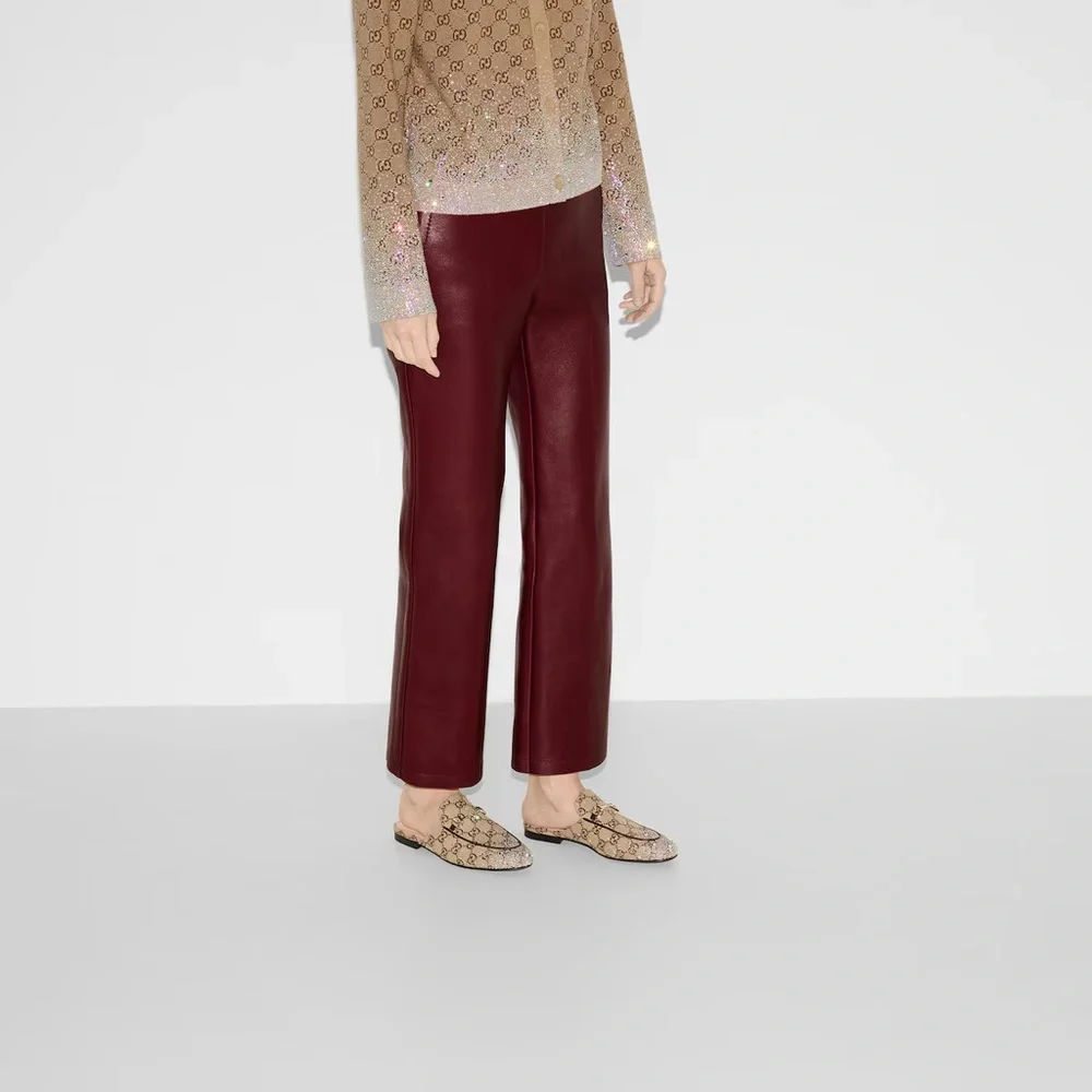 Gucci Princetown Crystal Slipper with Horsebit, Fabric - Picture 13 of 13